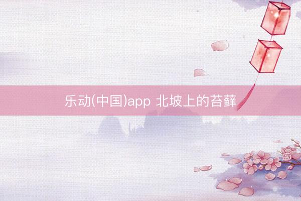 乐动(中国)app 北坡上的苔藓