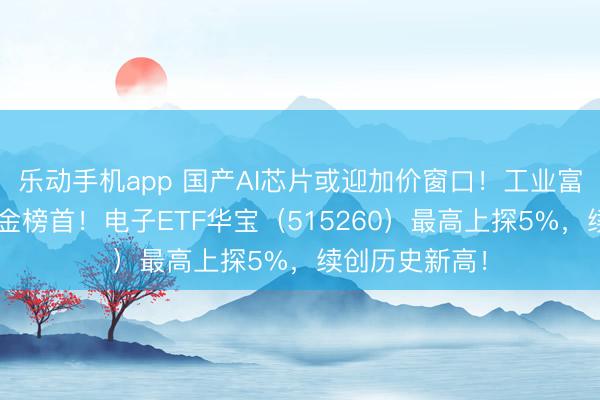 乐动手机app 国产AI芯片或迎加价窗口！工业富联登顶A股吸金榜首！电子ETF华宝（515260）最高上探5%，续创历史新高！